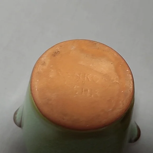 Frankoma Pottery Plainsman Prairie Green 5DA 5DB Creamer & Sugar - Picture 6 of 13